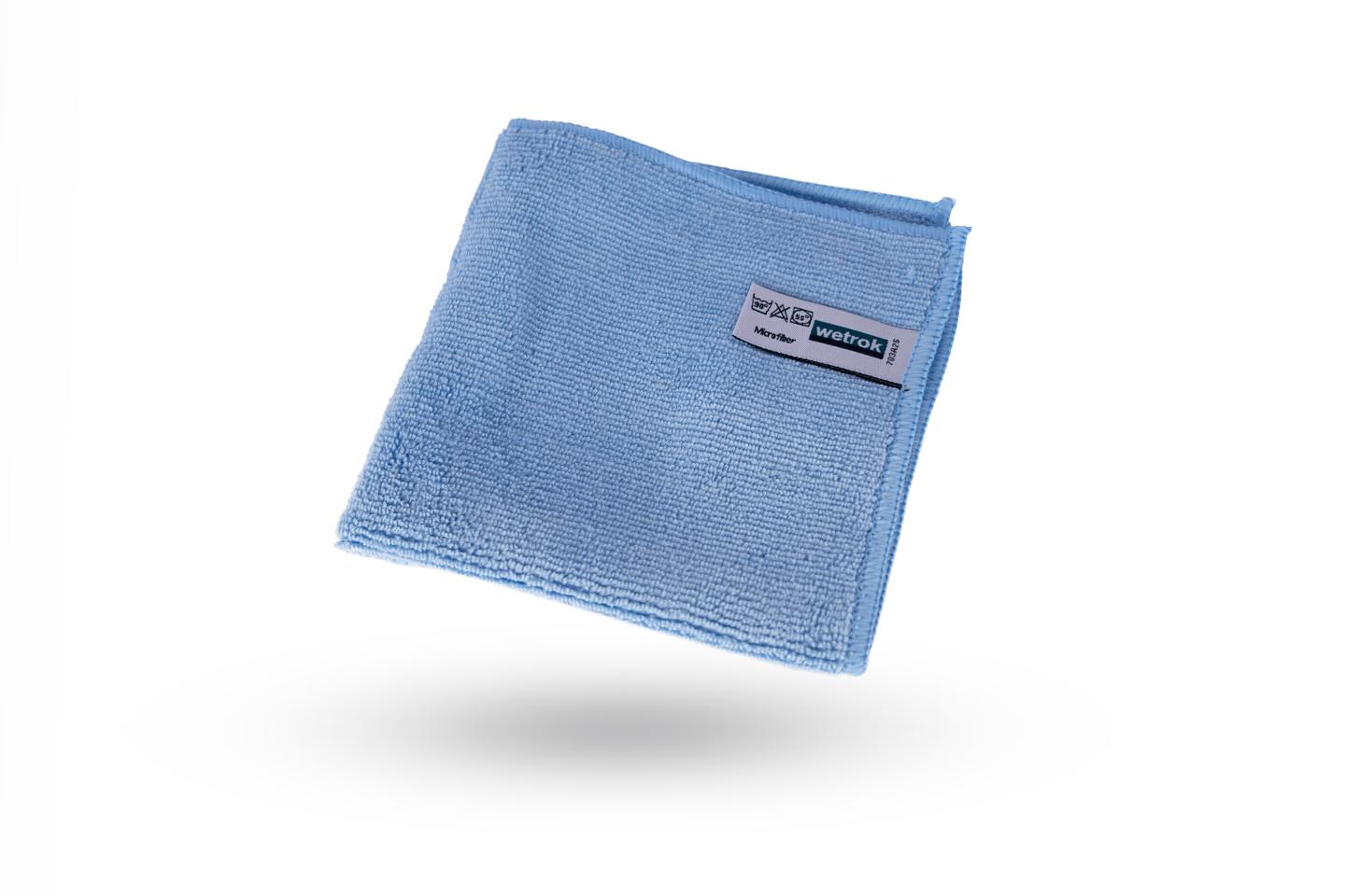 WETROK Microfiberduk 32cm blå 10/fp | Städ och hygien - Städdukar och diskdukar - Städdukar - Mikro | Kontorsexperten