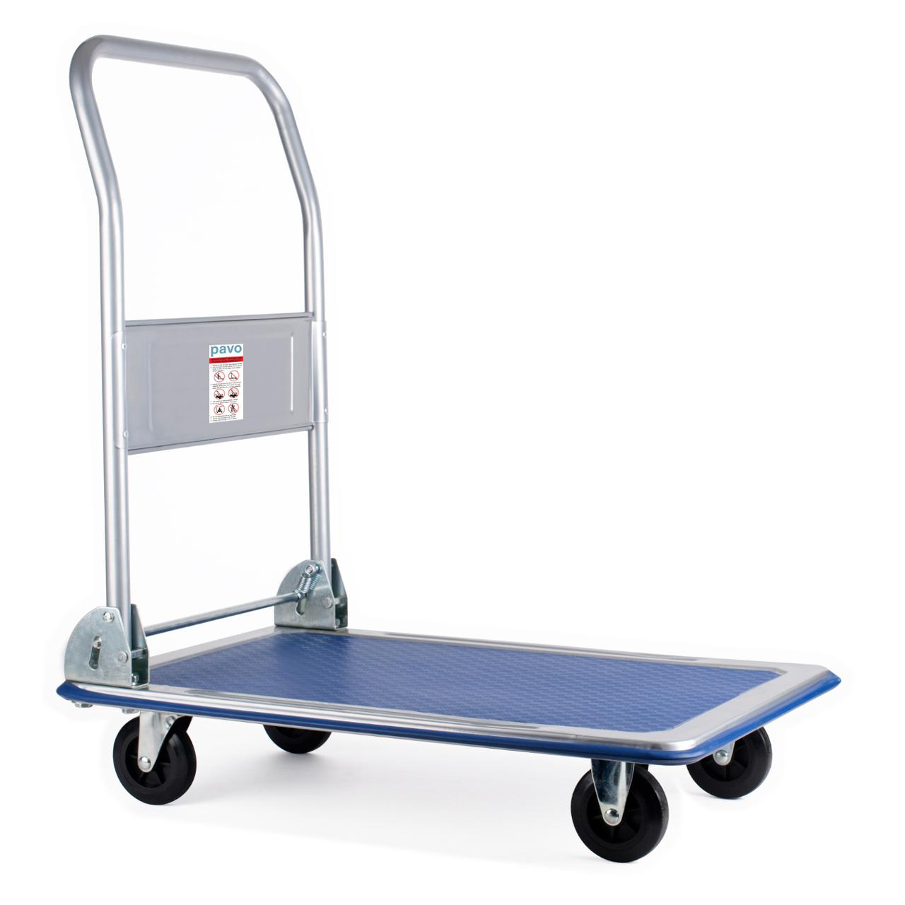 PAVO Vagn 150kg hopfällbar | Emballage och lagerutrustning - Lagerutrustning - Kärra Vagn | Kontorsexperten