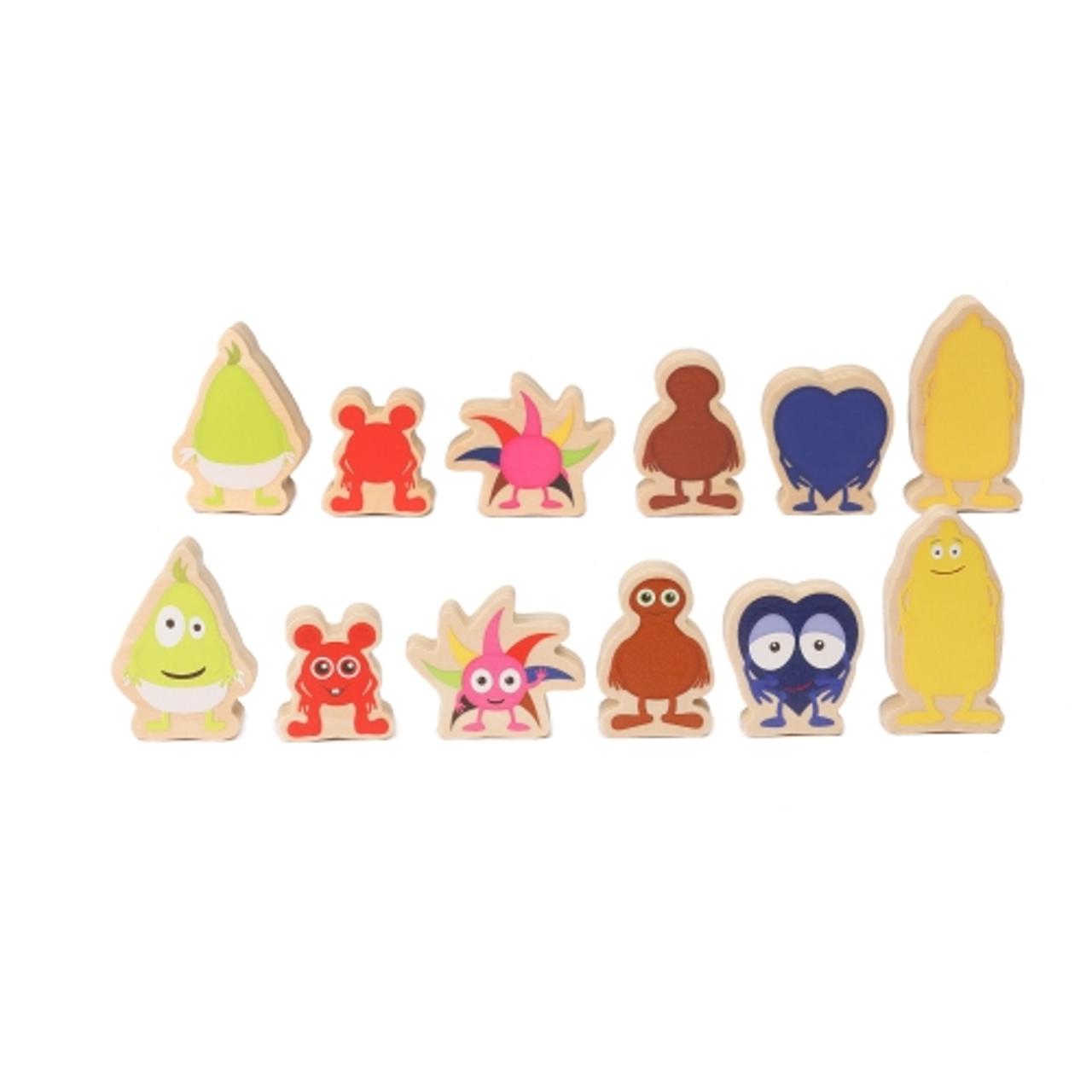 Babblarna träfigurer 6 delar | Skola och förskola - Lekmaterial - Förskolelek | Kontorsexperten