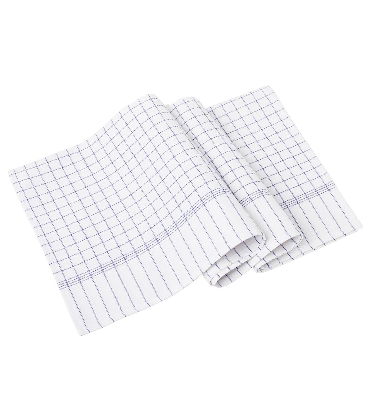 SEGERS Kökshandduk 50x70cm blå 6/fp | Städ och hygien - Städdukar och diskdukar - Diskdukar och svampdukar | Kontorsexperten