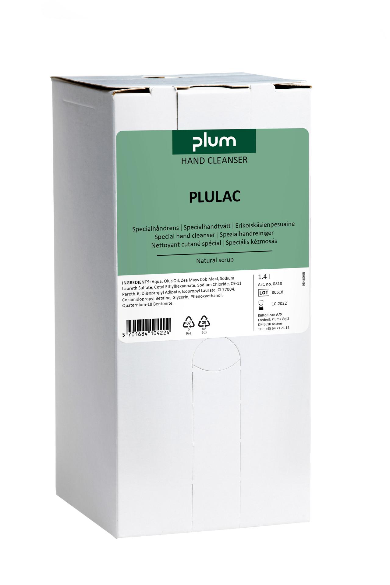 PLUM Handrengöring Plulac 1,4L | Städ och hygien - Tvål och hygien - Hygiensystem - Plum | Kontorsexperten