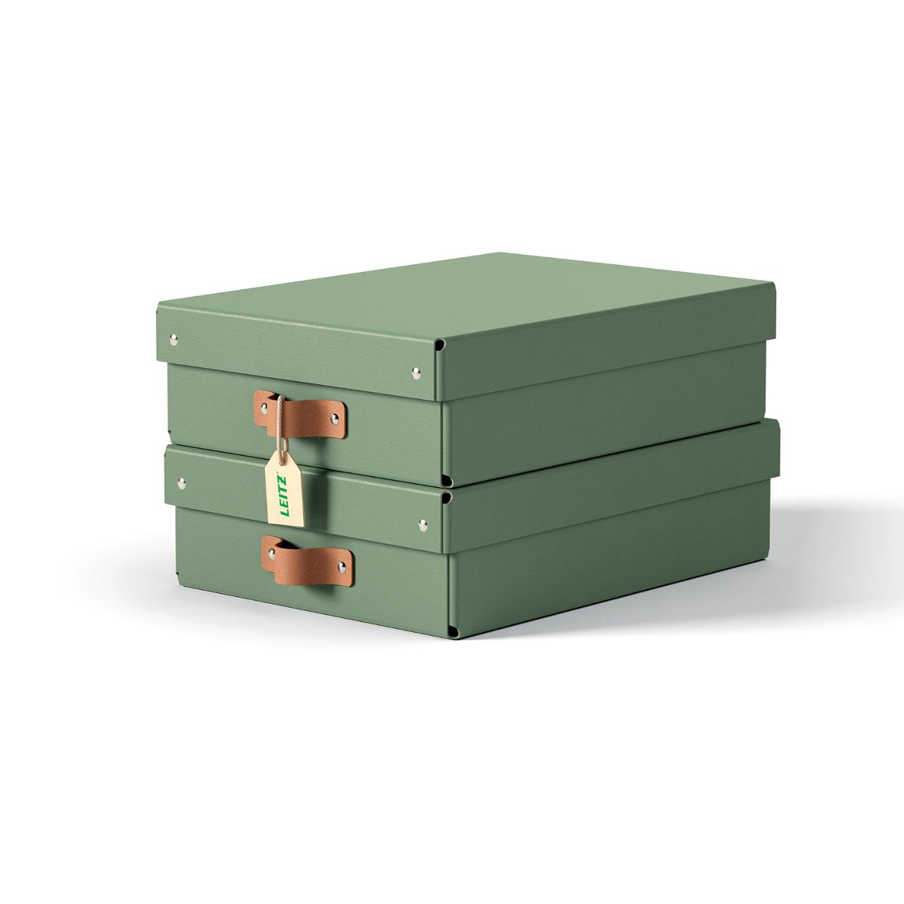 LEITZ Förvaringslåda Puro 8L grön 2/fp | Kontorsmaterial - Arkivering och kontorsförvaring - Förvaringslådor | Kontorsexperten