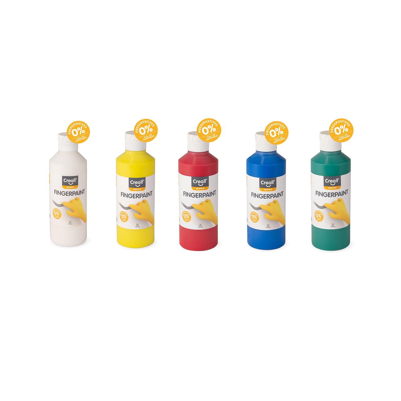 CREALL Fingerfärg 250ml gul | Skola och förskola - Målarfärg och tillbehör - Fingerfärg | Kontorsexperten