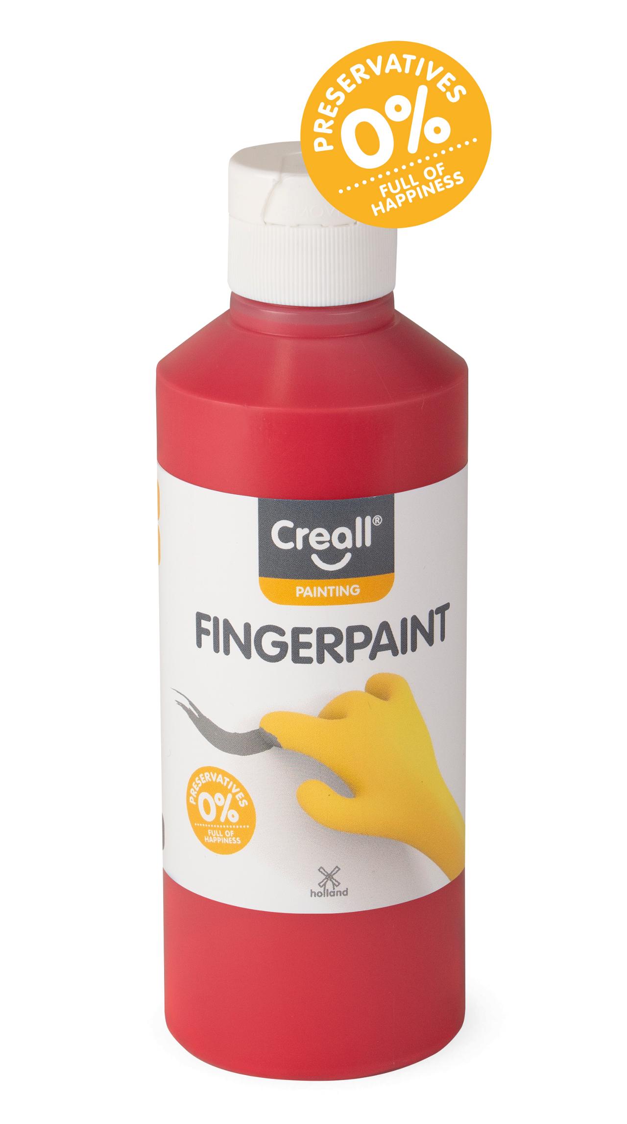 CREALL Fingerfärg 250ml röd | Skola och förskola - Målarfärg och tillbehör - Fingerfärg | Kontorsexperten