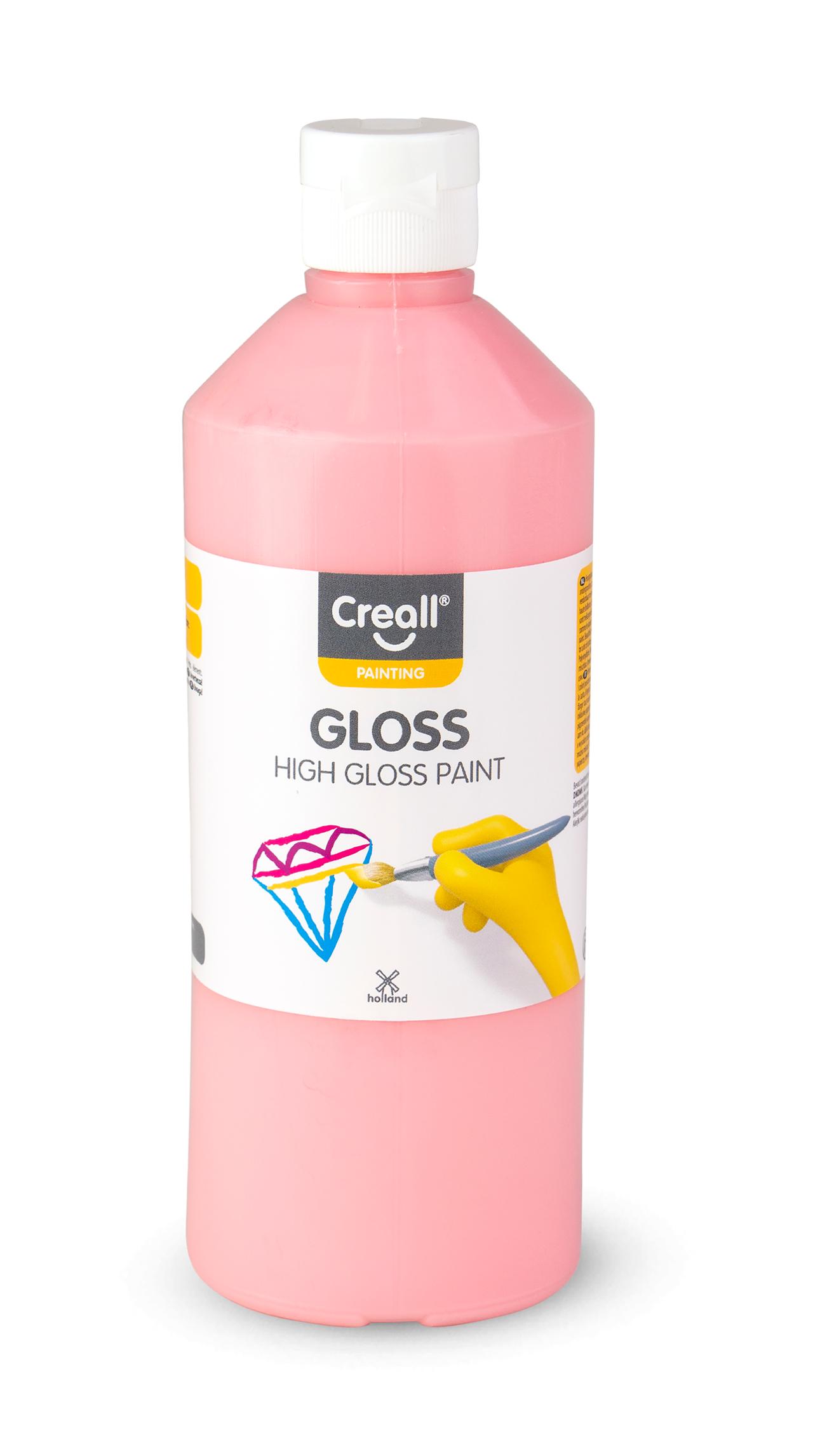 CREALL Glansfärg 500ml rosa | Skola och förskola - Målarfärg och tillbehör - Readymix | Kontorsexperten