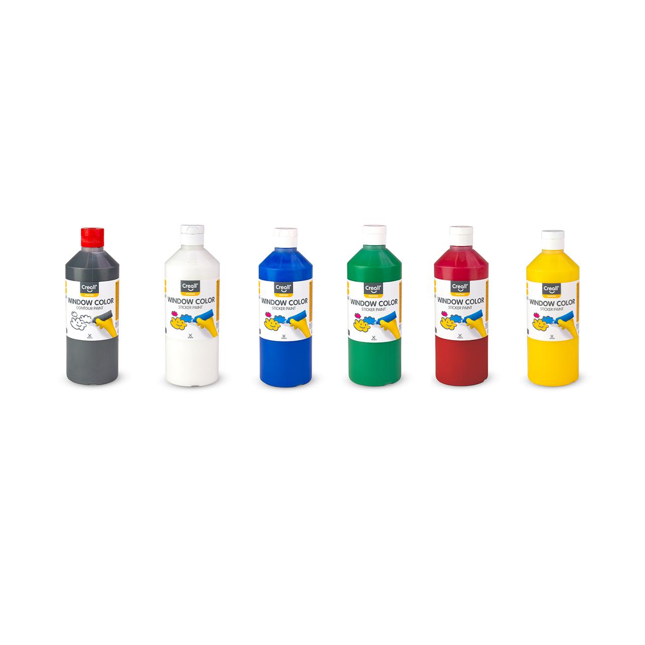 CREALL Fönsterfärg 500ml gul | Skola och förskola - Målarfärg och tillbehör - Fönsterfärg | Kontorsexperten