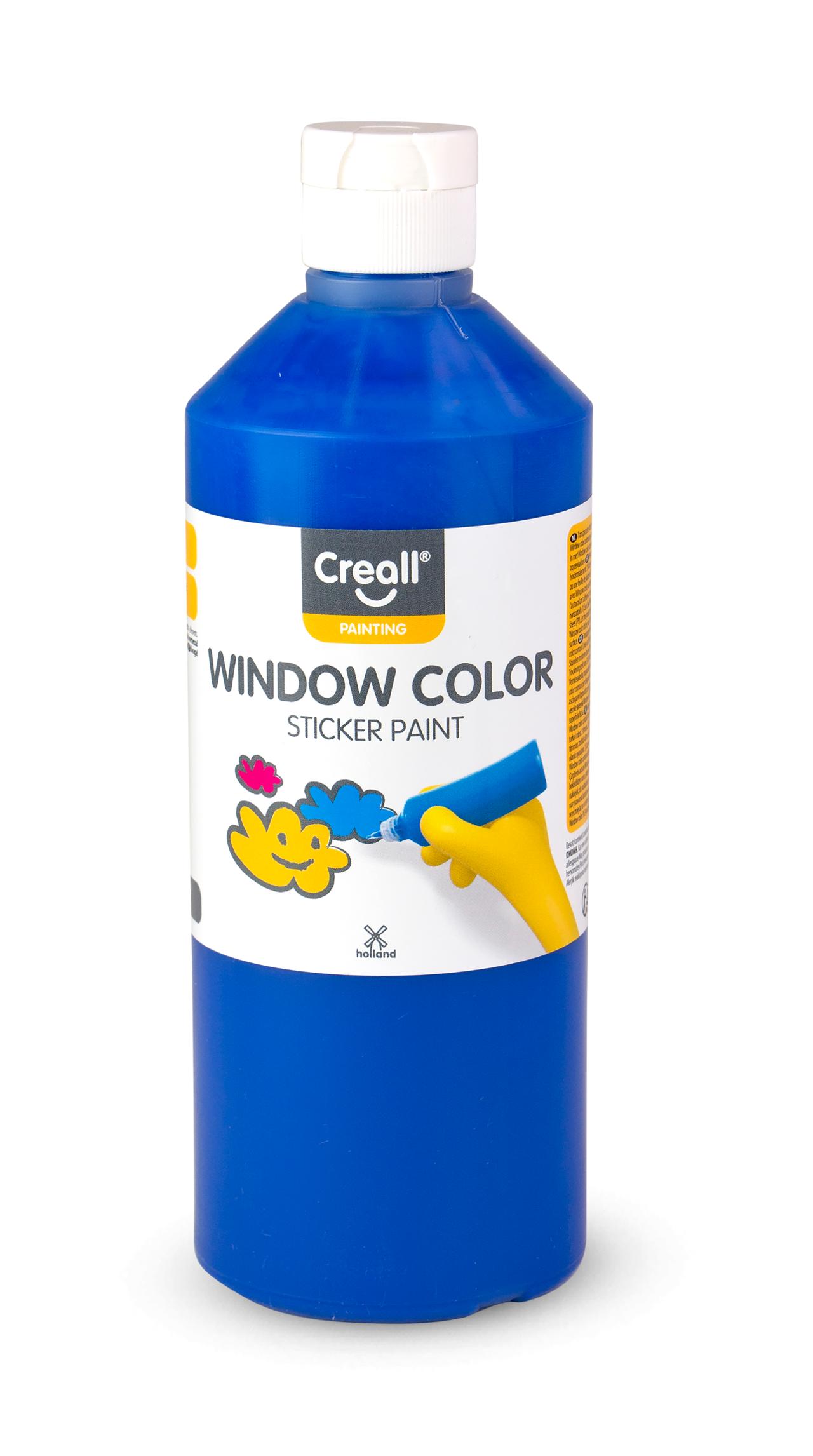 CREALL Fönsterfärg 500ml blå | Skola och förskola - Målarfärg och tillbehör - Fönsterfärg | Kontorsexperten