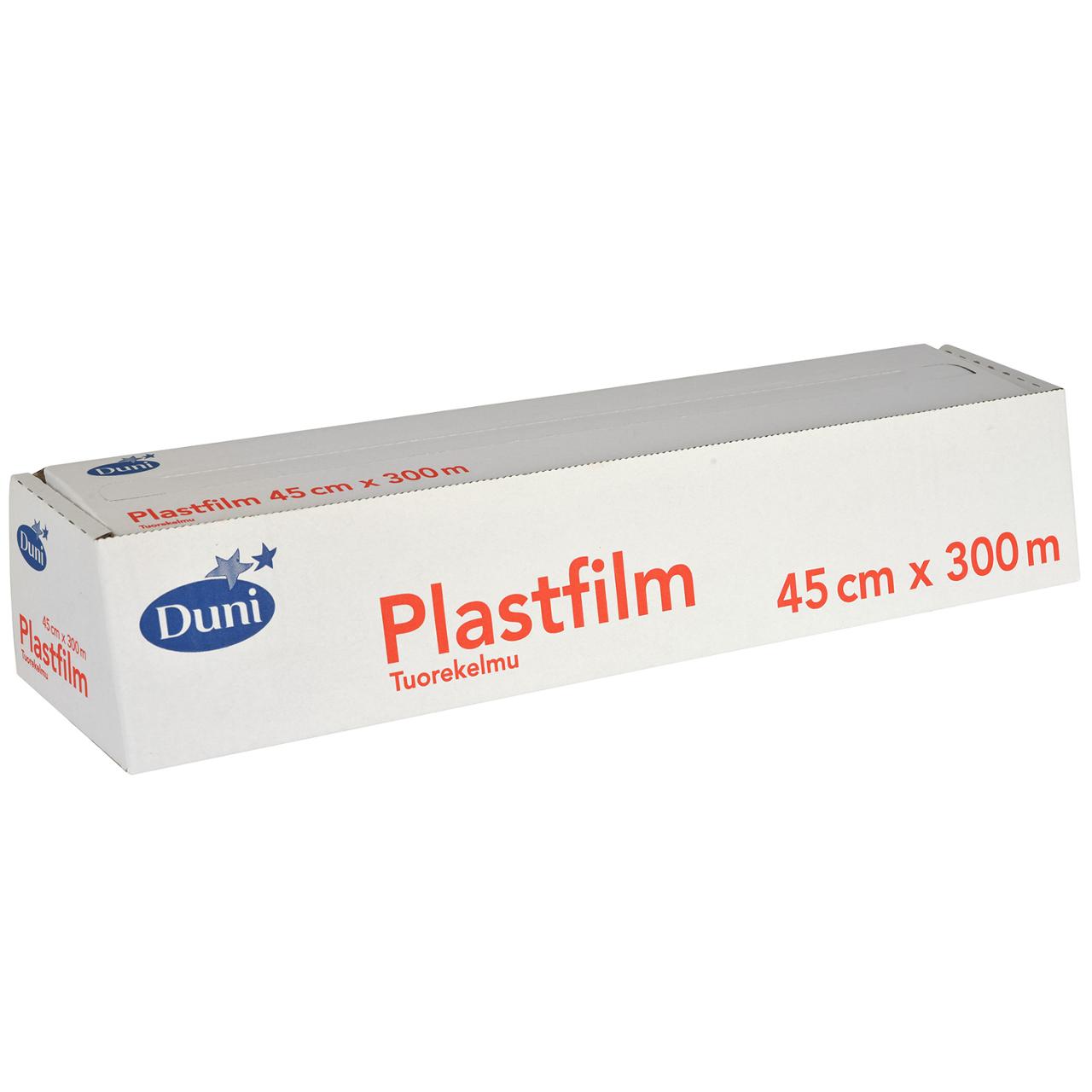 DUNI Plastfolie PVC 45cmx300m | Kök och servering - Plast- och aluminiumfolie - Plastfolie | Kontorsexperten