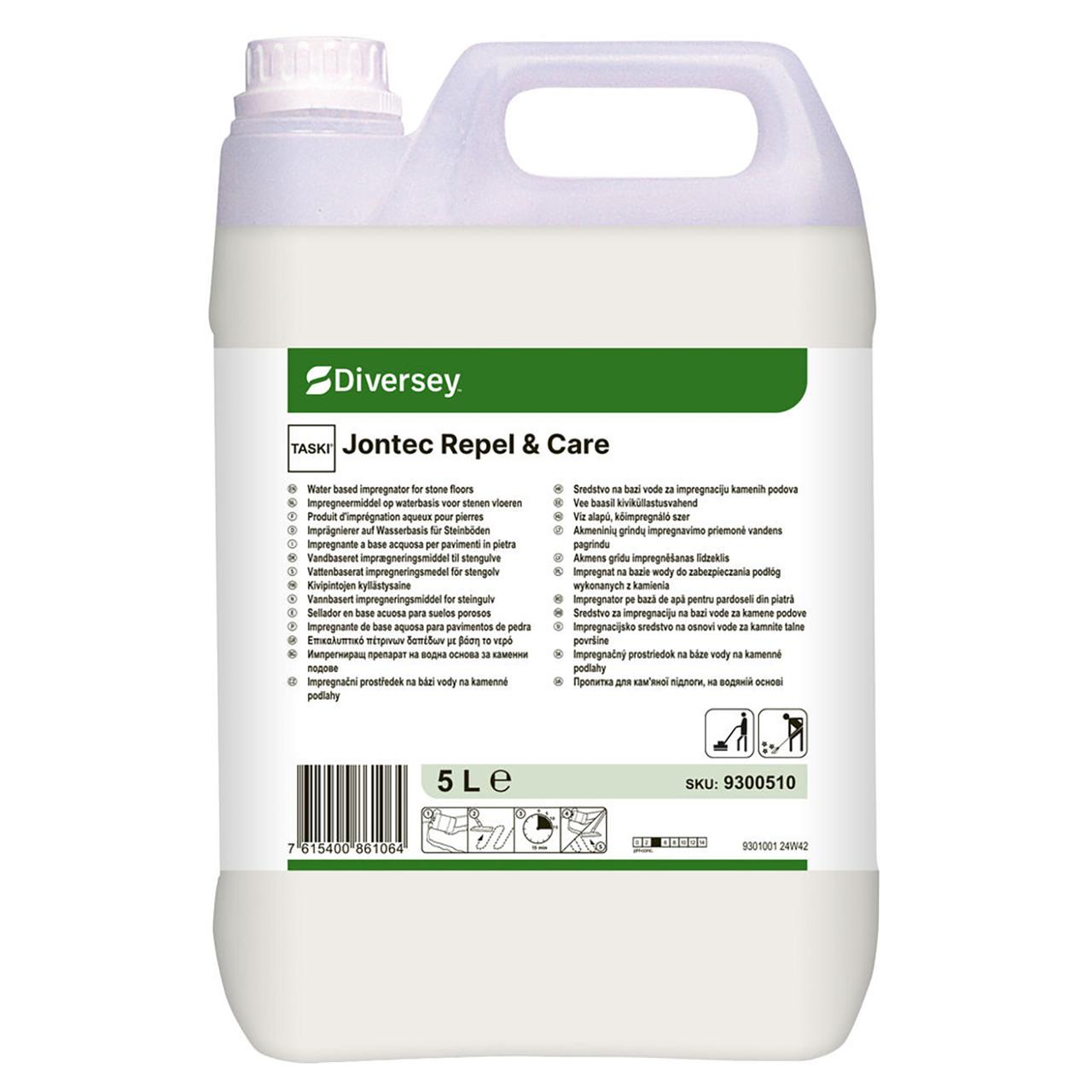 DIVERSEY Golvunderhåll JONTEC Repel & Care 5L | Städ och hygien - Golvunderhåll - Golvrengöring | Kontorsexperten