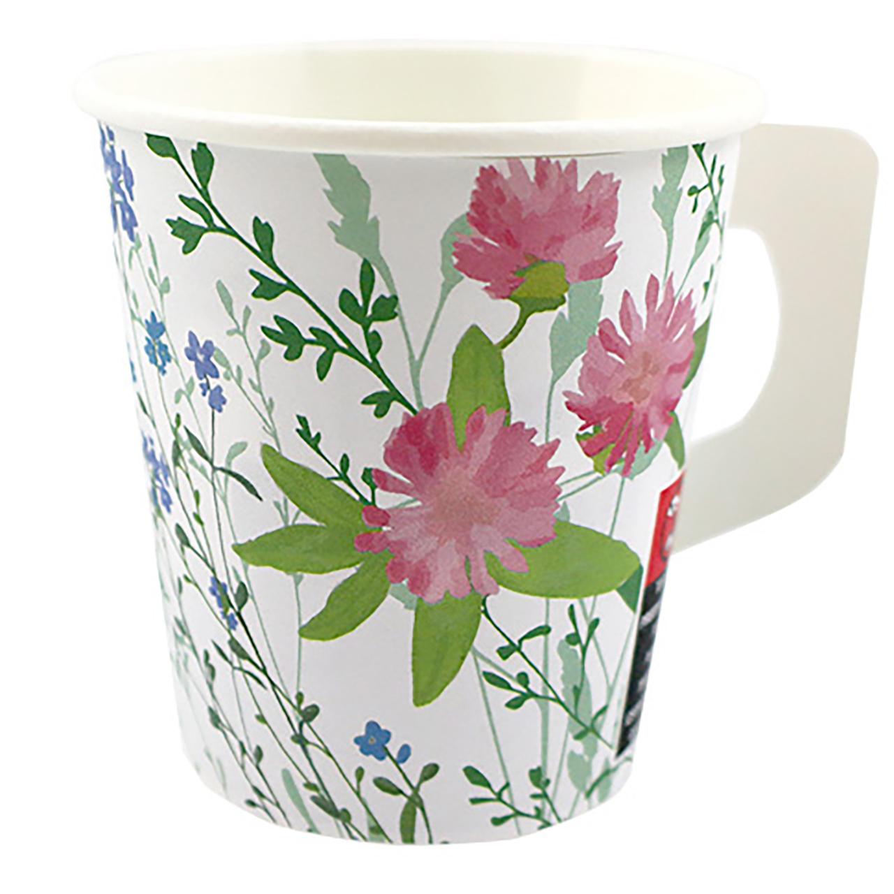 HUHTAMAKI Pappersbägare Flora handtag 17,5cl 80/fp | Kök och servering - Engångsartiklar - Pappersbägare | Kontorsexperten