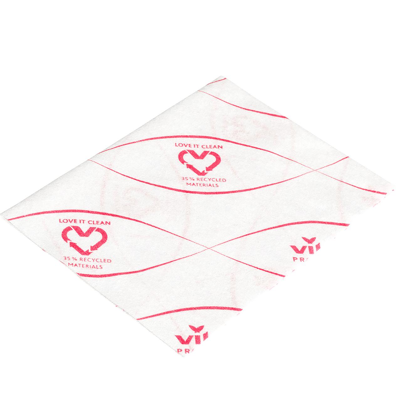 VILEDA Engångsduk r-MicronSolo röd 100/fp | Städ och hygien - Städdukar och diskdukar - Städdukar - Mikro | Kontorsexperten