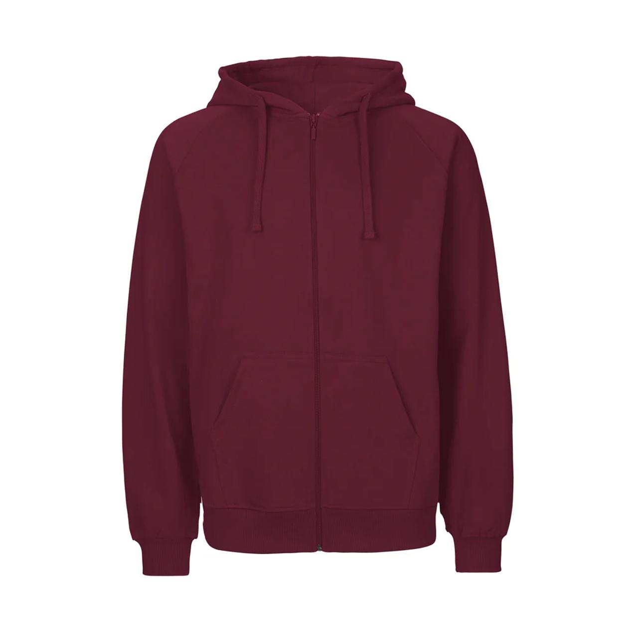NEUTRAL® Hoodie zip O63301 vinröd L | Arbetskläder - Arbetströjor - Hoodies och luvtröjor | Kontorsexperten