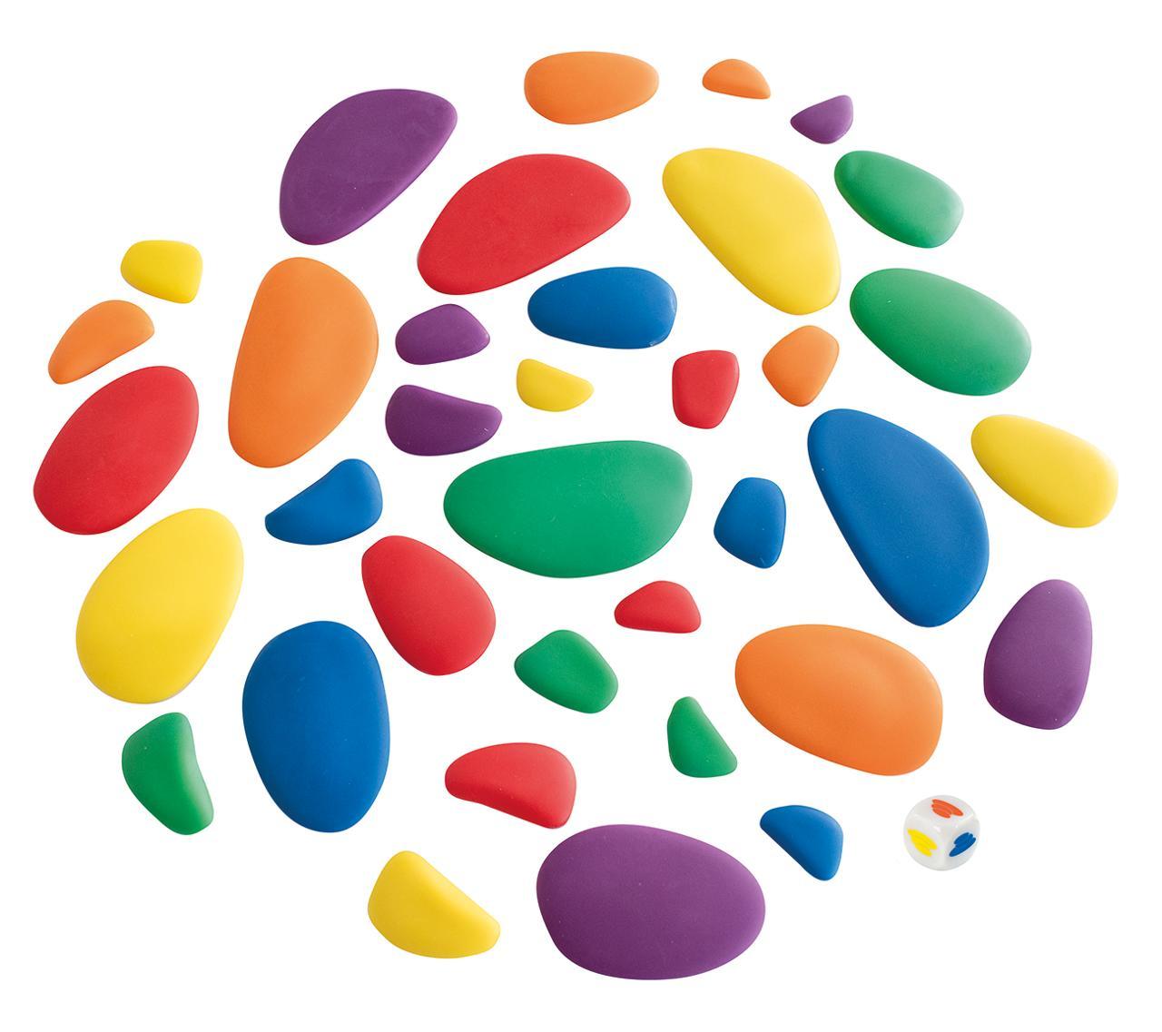 MYPAUZE Regnbågsstenar 36st | Skola och förskola - Lekmaterial - Bygglek, konstruktion och mosaik | Kontorsexperten