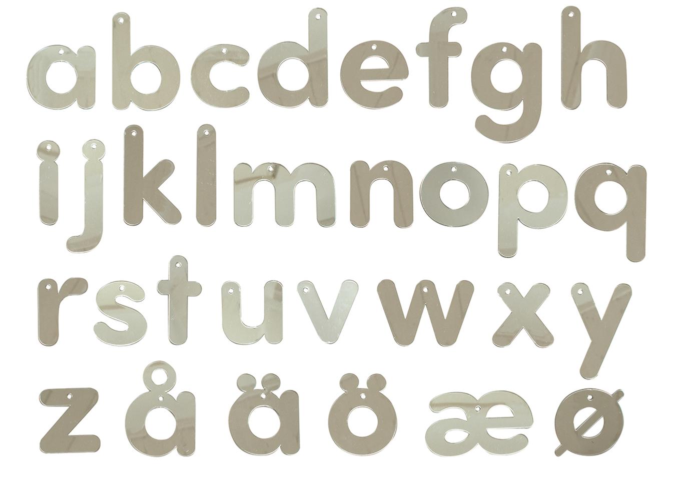 MYPAUZE Spegelbokstäver 7cm 31st | Skola och förskola - Klassrummet / Lära - Sensoriska produkter | Kontorsexperten