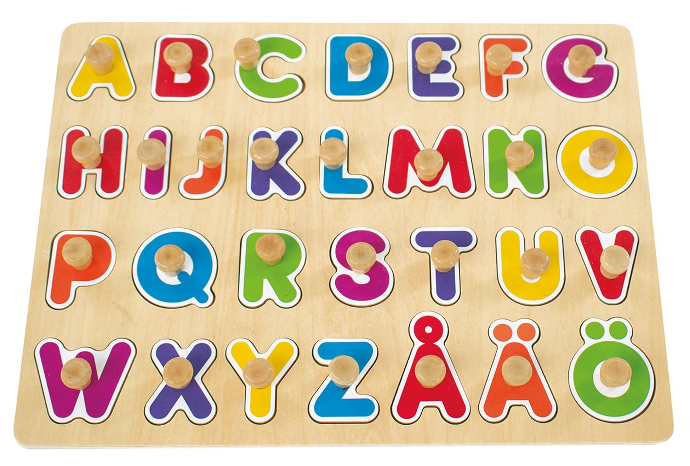 MYPAUZE Knoppussel bokstäver A-Ö | Skola och förskola - Lekmaterial - Pussel - Knoppussel | Kontorsexperten