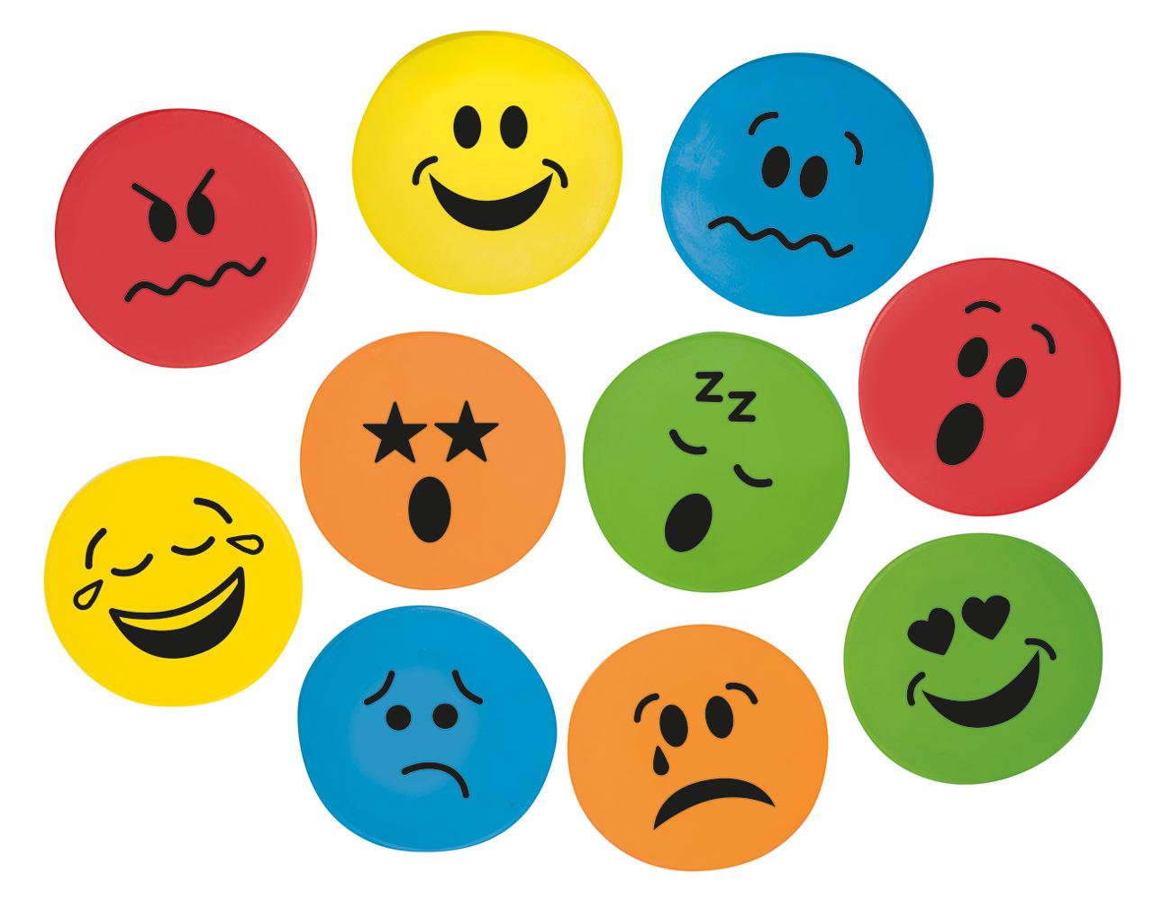 MYPAUZE Markeringsplattor Känslor 10 st | Skola och förskola - Idrott, hälsa och rörelse - Spel och aktiviteter | Kontorsexperten