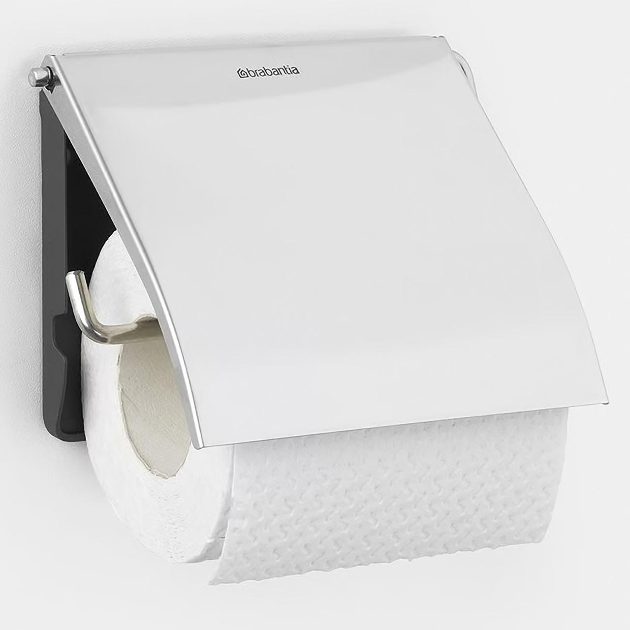BRABANTIA Toalettpappershållare ReNew stål | Städ och hygien - Toalettpapper och torkpapper - Hållare - Toalettpapper rulle | Kontorsexperten