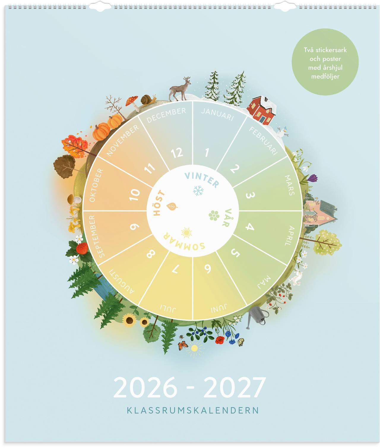 BURDE Klassrumskalendern 26/27 | Almanackor och kalendrar - Lärar och Elevkalendrar - Elevkalendrar | Kontorsexperten