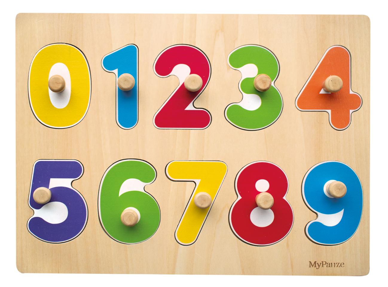 MYPAUZE Knoppussel siffror | Skola och förskola - Lekmaterial - Pussel - Knoppussel | Kontorsexperten