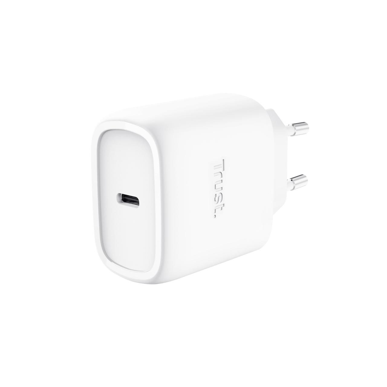 TRUST Laddare Maxo 45W USB-C vit | Datorprodukter - Surfplattor och smartphones - Laddare - Vägg | Kontorsexperten