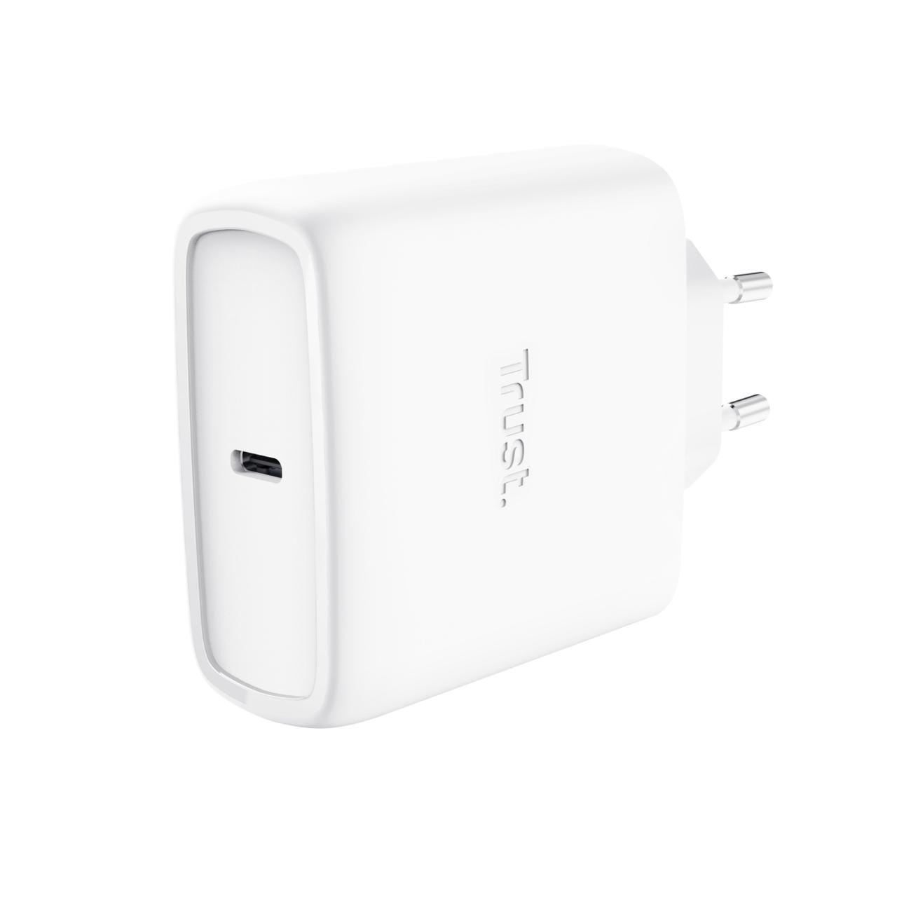 TRUST Laddare Maxo 65W USB-C vit | Datorprodukter - Surfplattor och smartphones - Laddare - Vägg | Kontorsexperten