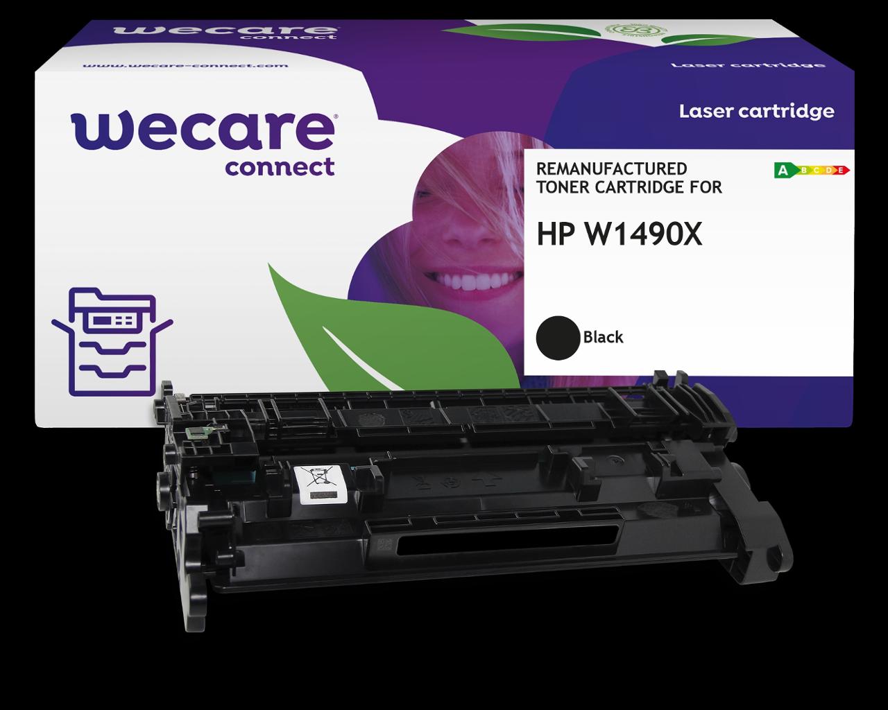WECARE Toner HP W1490X 149X 9,5K svart | Toner och bläck - Tonerkassetter - Toner WeCare | Kontorsexperten