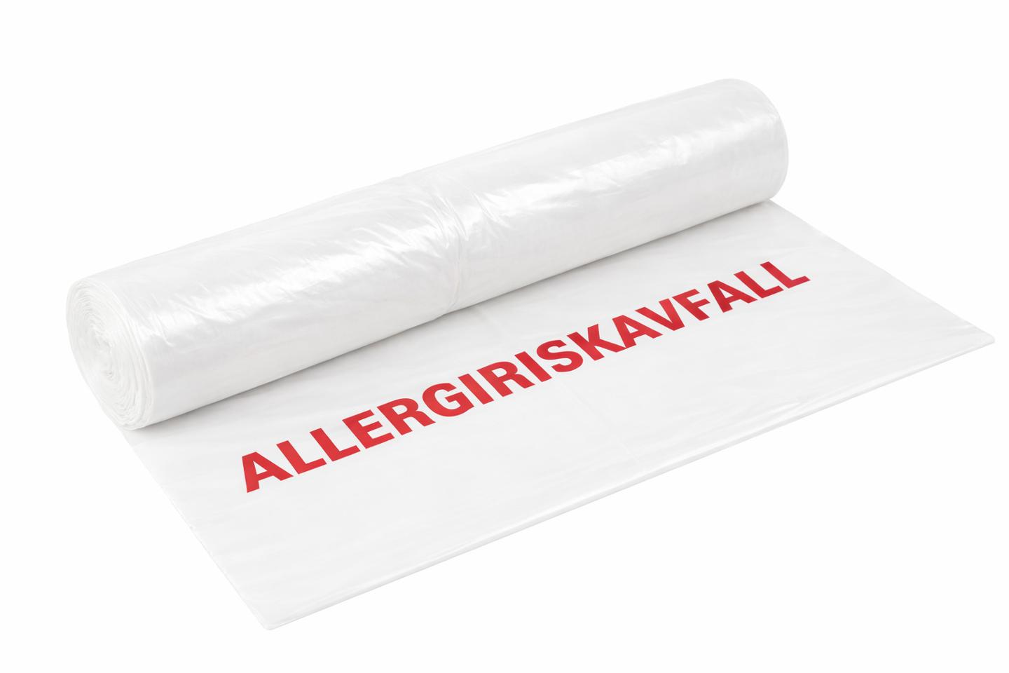 Plastsäck Allergiriskavfall 65L 70my vit 25st/rl | Städ och hygien - Påsar och säckar - Plastsäckar | Kontorsexperten