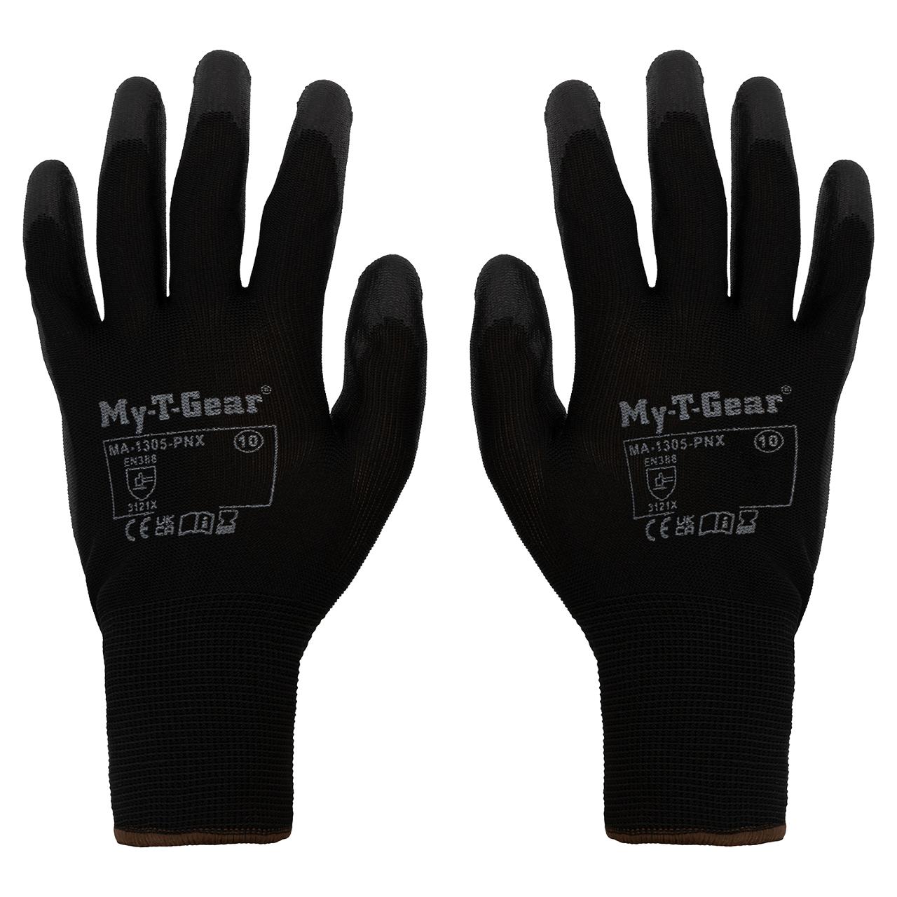 MY-T-GEAR Montagehandske PU svart 6 | Skyddsutrustning - Skyddshandskar - Montagehandskar | Kontorsexperten