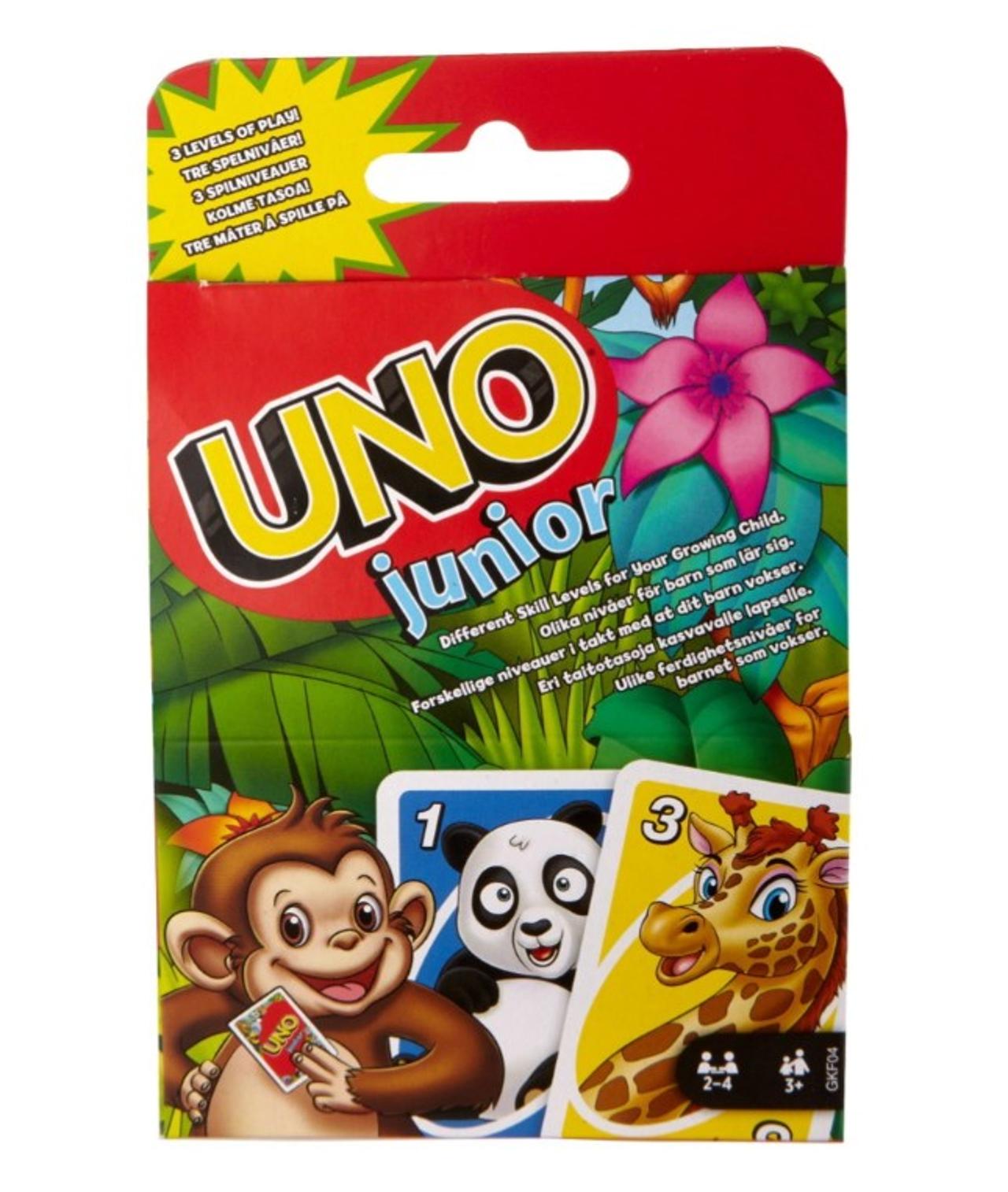 HASBRO GAMES UNO Junior | Skola och förskola - Lekmaterial - Spel - Från 3 - 4 år | Kontorsexperten