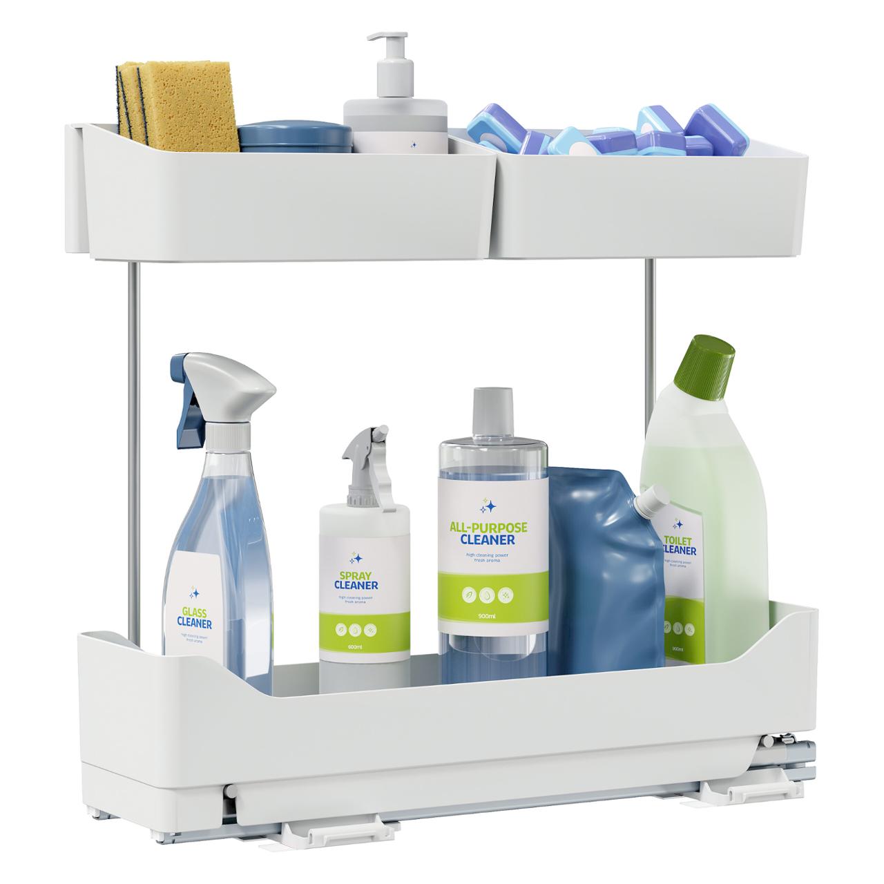 TESA Förvaring utdragbart vit | Kök och servering - Köksutrustning - Köksartiklar | Kontorsexperten