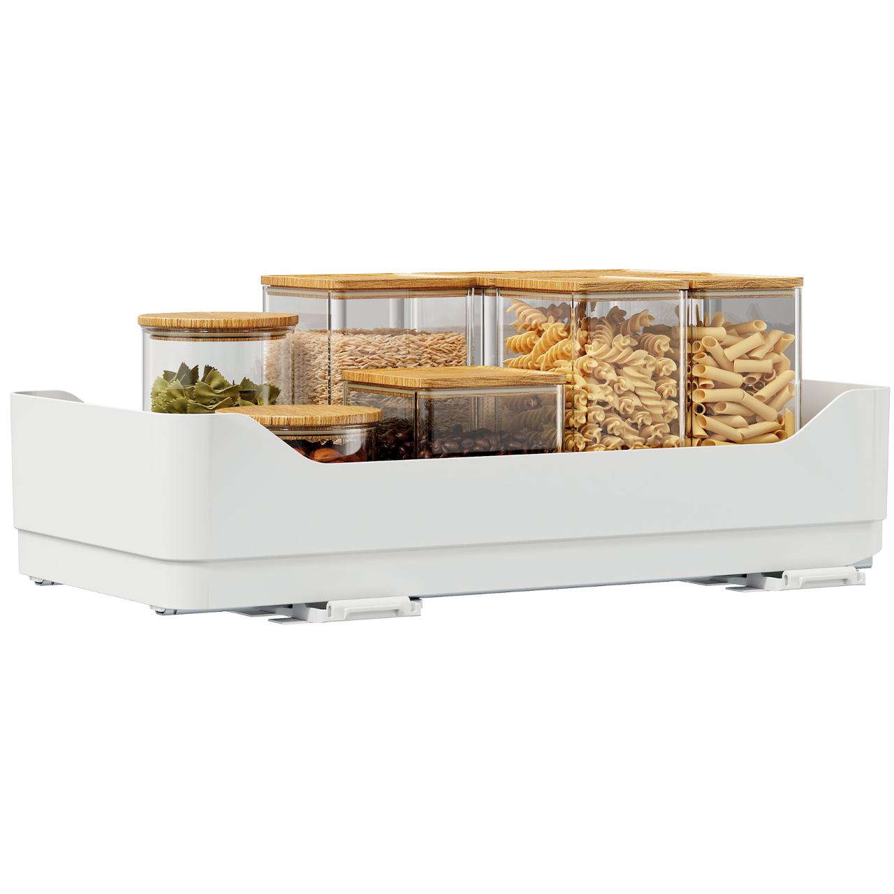 TESA Förvaring skåp utdragbart vit | Kök och servering - Köksutrustning - Köksartiklar | Kontorsexperten