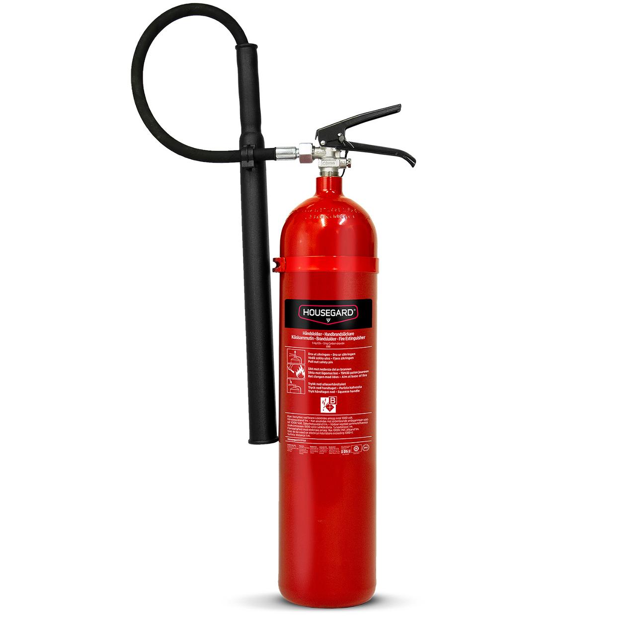 HOUSEGARD Koldioxidsläckare 89B 5kg | Skyddsutrustning - Brandsäkerhet - Brandsläckare | Kontorsexperten