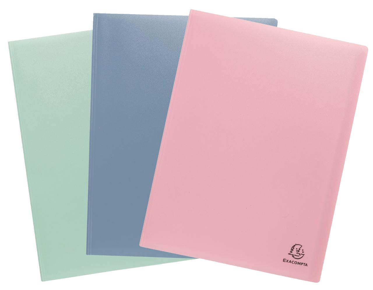 EXACOMPTA Demobok återvunnen 40 fickor sorterade färger 3/fp | Kontorsmaterial - Pärmar och register - Demopärmar och demoböcker | Kontorsexperten