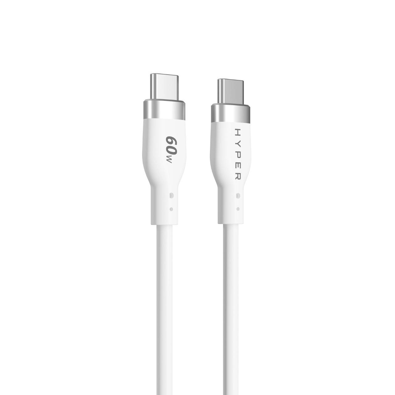 TARGUS Kabel USB-C - USBC-C 60W 1,5m vit | Datorprodukter - Kablar och adaptrar - USB-kablar | Kontorsexperten