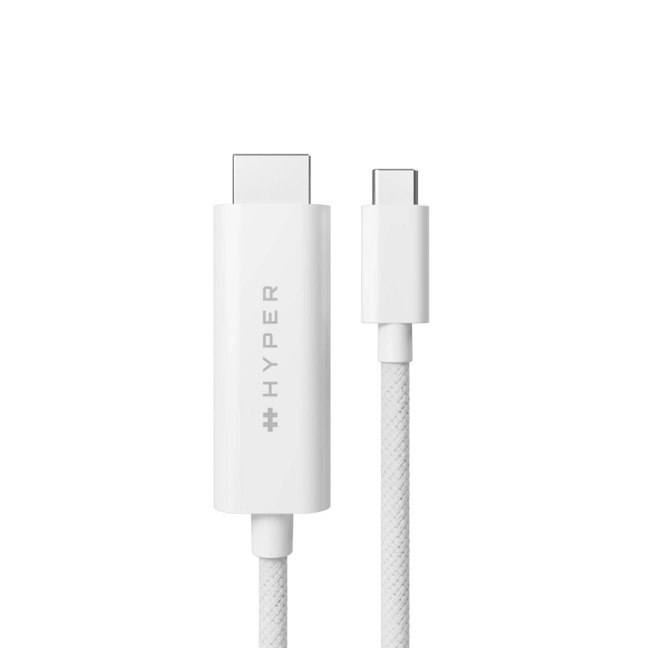 TARGUS Kabel HDMI - USB-C 2,5m vit | Datorprodukter - Kablar och adaptrar - HDMI | Kontorsexperten