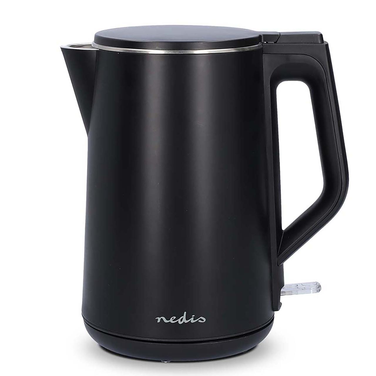 NEDIS Vattenkokare 1,5L svart | Kök och servering - Köksutrustning - Vattenkokare | Kontorsexperten