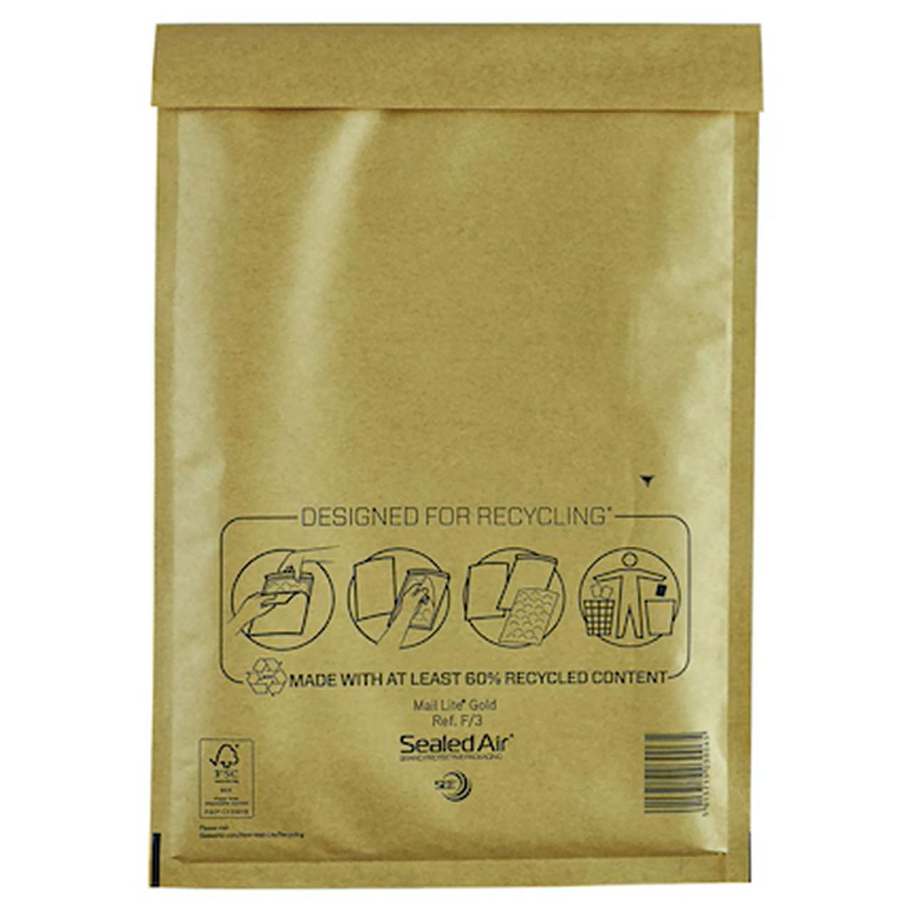 SEALED AIR Bubbelpåse 220x330mm F/3 brun 100/fp | Emballage och lagerutrustning - Kuvert och postemballage - Bubbelpåsar | Kontorsexperten