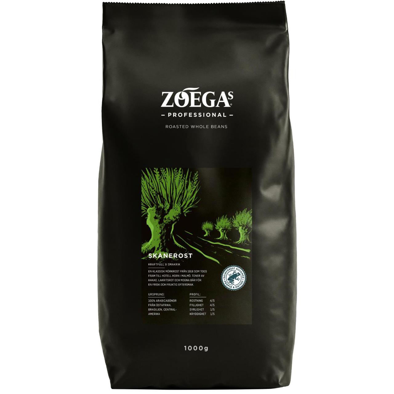 ZOEGAS Kaffe Sk&aring;nerost B&ouml;nor 1kg