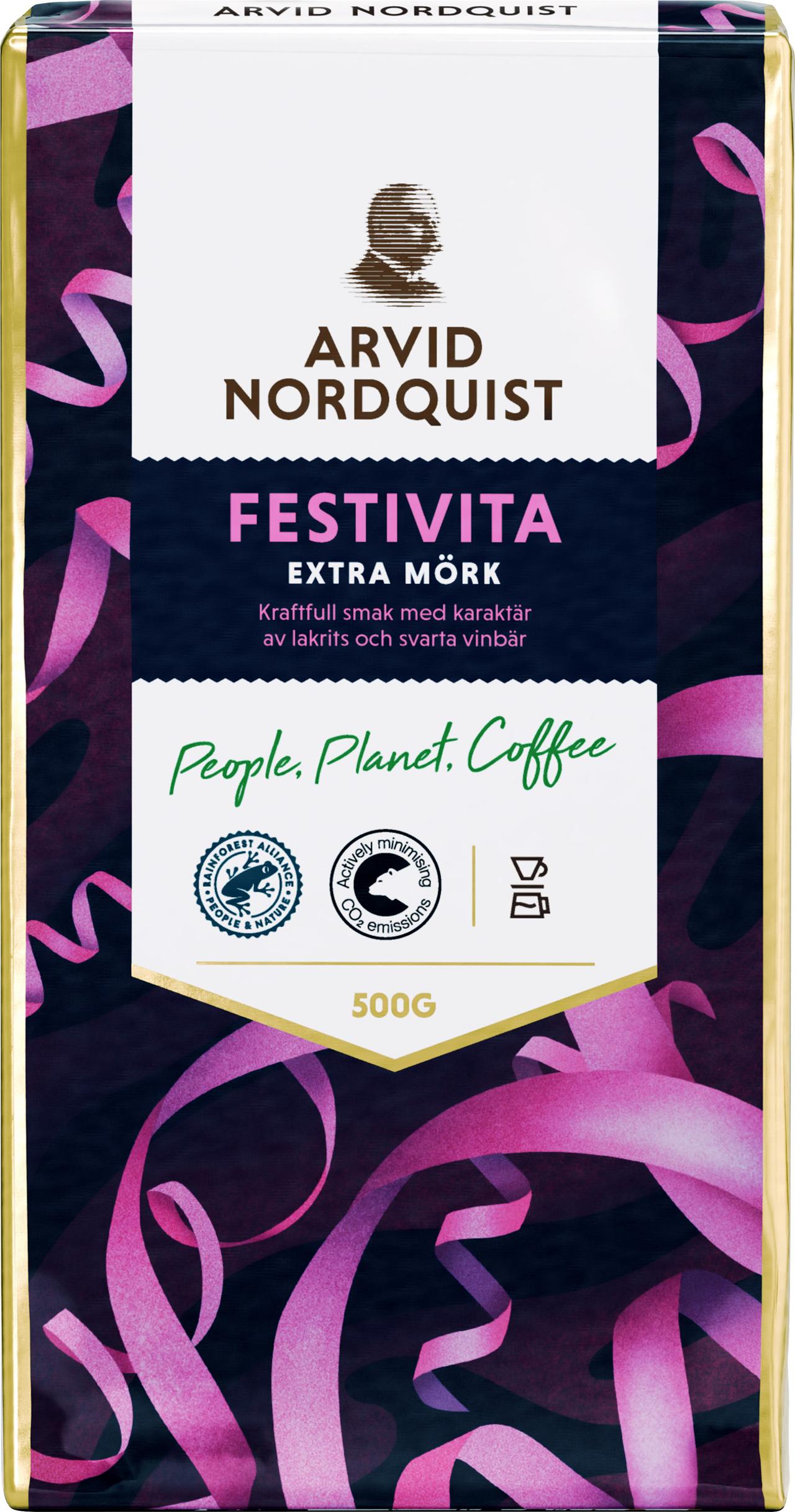 ARVID NORDQUIST Kaffe Festivita Mörkrost 500g | Kök och servering - Kaffe och te - Bryggkaffe | Kontorsexperten