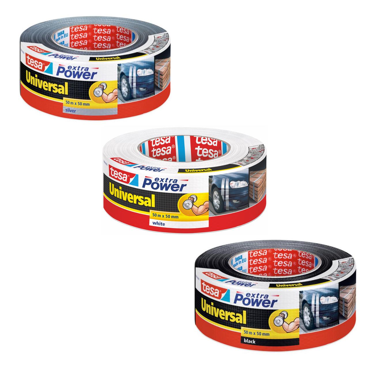 TESA Vävtejp Extra Power 50mmx50m silver | Emballage och lagerutrustning - Packtejper - Väv- och Silvertejp | Kontorsexperten