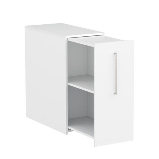 LANAB DESIGN Sidoskåp H925 D800 vitlaminat Höger | Kontorsmöbler och inredning - Skåp och hyllor - Förvaringsskåp | Kontorsexperten