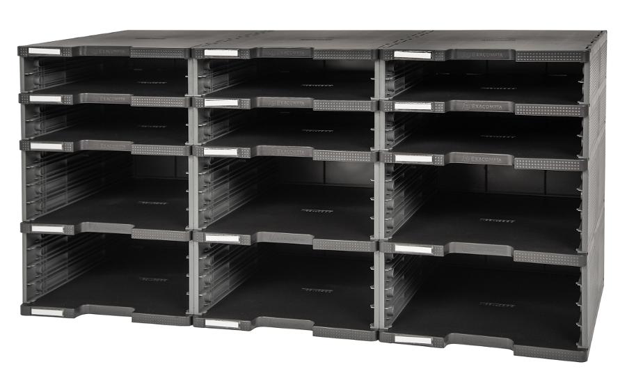 EXACOMPTA Blankettfack Modulodoc 12 fack grå | Kontorsmaterial - Till skrivbordet - Blankettfack och Boxar | Kontorsexperten