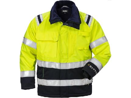 Flam Vinterjacka Varsel Gul/Marin M | Arbetskläder - Arbetsjackor - Varseljackor | Kontorsexperten