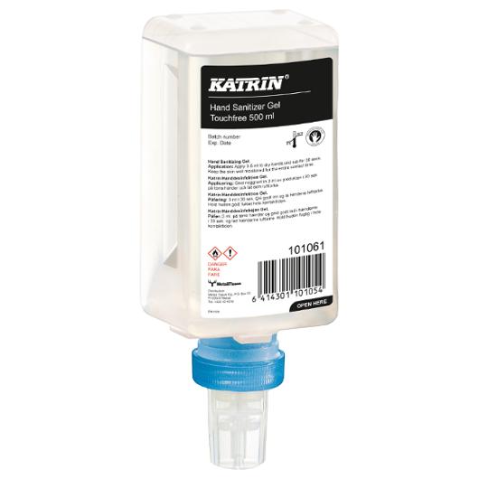 KATRIN Handdesinfektion Touchfree gel 500ml | Städ och hygien - Desinfektionsmedel - Systemhanddesinfektion | Kontorsexperten