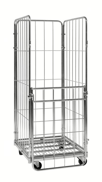 Rullcontainer 4 sidor öppning kortsida | Emballage och lagerutrustning - Lagerutrustning - Vagnar | Kontorsexperten