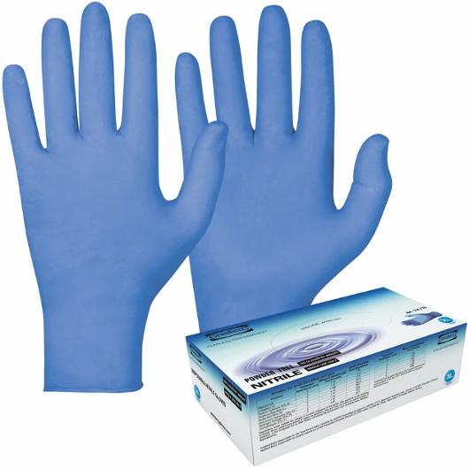 GRANBERG Nitrilhandske 770 blå XL 100/fp | Skyddsutrustning - Engångshandskar - Nitrilhandskar | Kontorsexperten