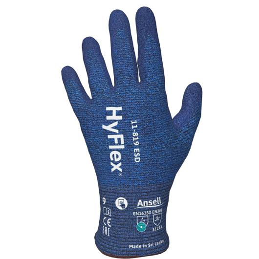 HYFLEX Montagehandske 11-819 ESD 8 | Skyddsutrustning - Skyddshandskar - Montagehandskar | Kontorsexperten