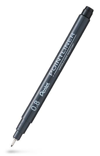 Pentel Fineliner Pointliner 0,8mm svart | Kontorsmaterial - Pennor - Finelinerpennor | Kontorsexperten