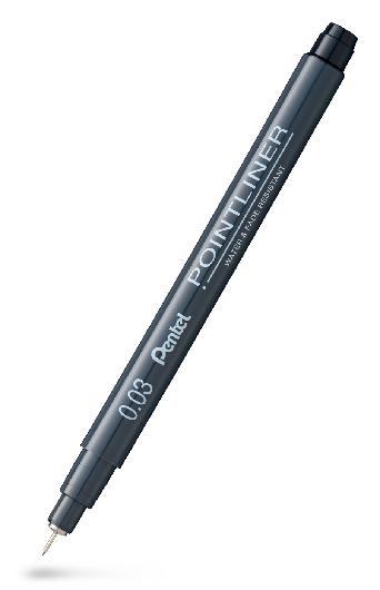 Pentel Fineliner Pointliner 0,03mm svart | Kontorsmaterial - Pennor - Finelinerpennor | Kontorsexperten