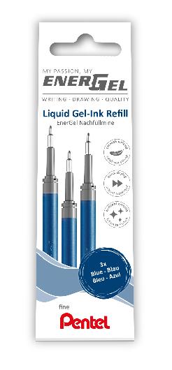 Pentel Refill EnerGel needle blå 3/fp | Kontorsmaterial - Pennor - Pennpatroner | Kontorsexperten